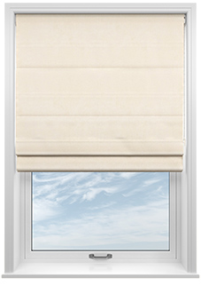 Faux Suede, Parchment - Roman Blind